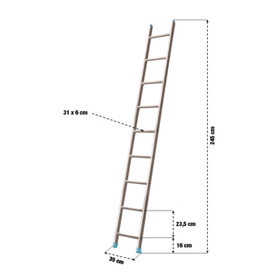 ÉCHELLE SIMPLE 2,45 M (1)
