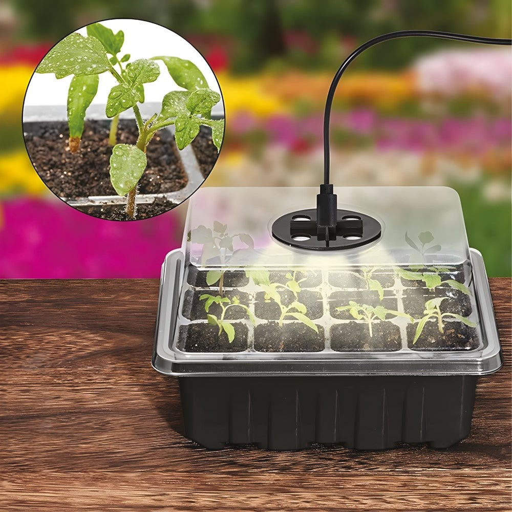 KIT DE GERMINATION AVEC LED DE CROISSANCE (4)