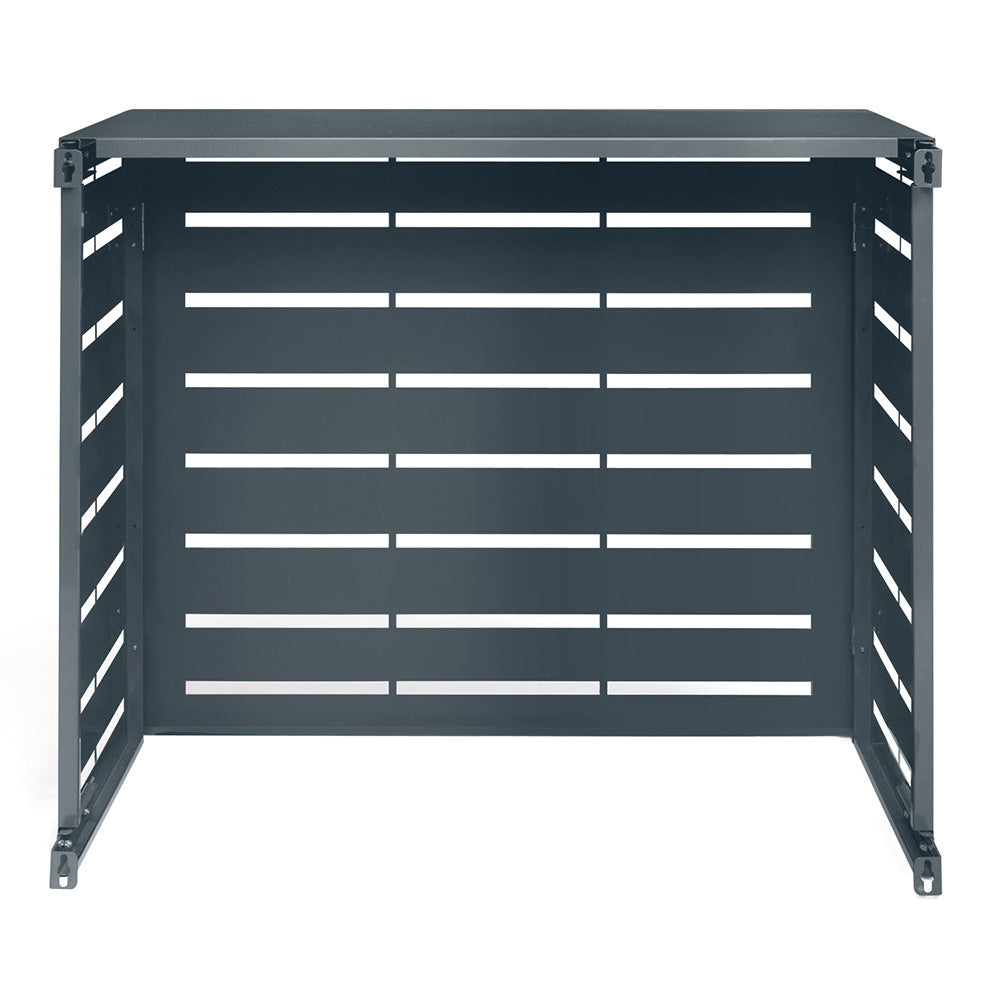 CACHE CLIMATISEUR EXTÉRIEUR MÉTAL GRIS 95x50x80 CM (2)