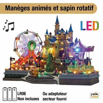 VILLAGE DE NOEL FETE FORAINE ANIMEE ET MUSICALES ELECTRIQUE (1)