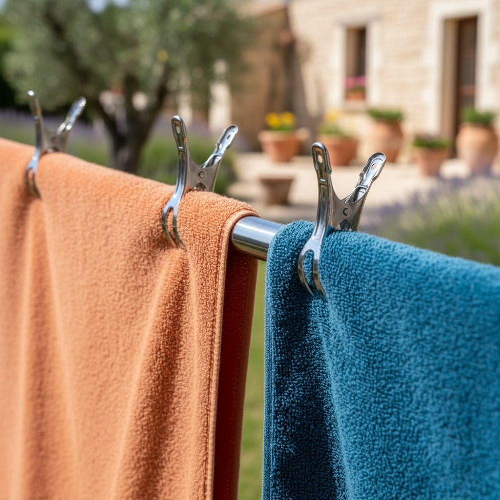 LOT DE 12 PINCES A LINGE INOX 8,5xØ1,9CM (6)