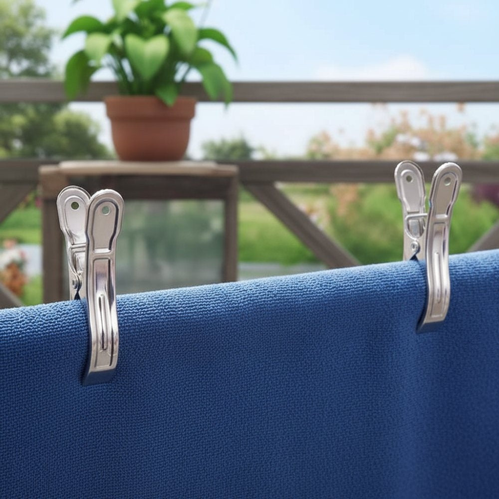 LOT DE 12 PINCES A LINGE INOX 12xØ3,5CM (5)