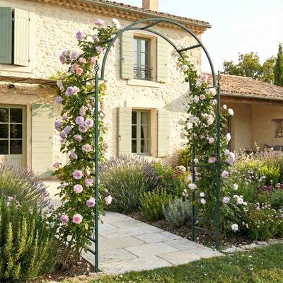 ARCHE DE JARDIN 143×40×234 CM METAL VERT TRADITION