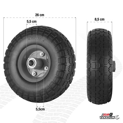 ROUE INCREVABLE AXE DÉPORTÉ Ø 260 MM (1)