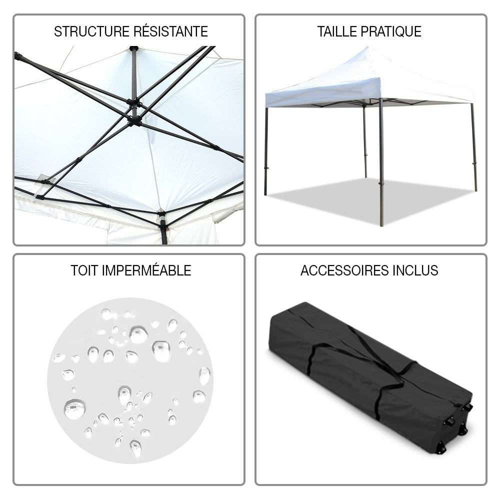 TENTE PLIANTE PRO 3 X 3 M BLANC (1)