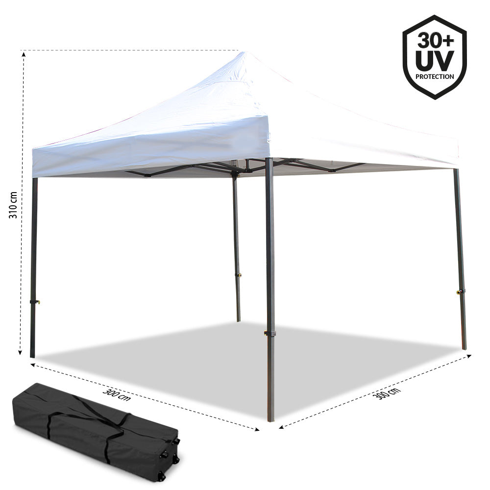 TENTE PLIANTE PRO 3 X 3 M BLANC (2)