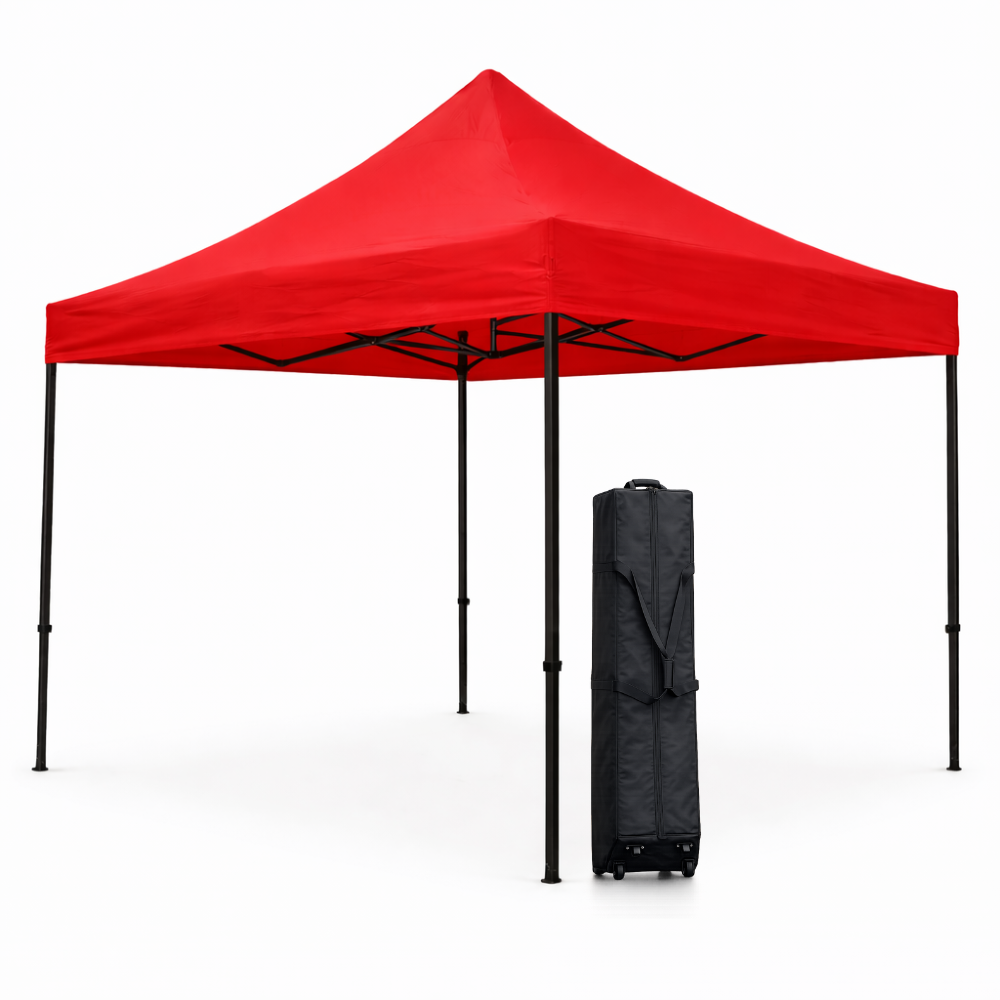 TENTE PLIANTE PRO 3 X 3 M ROUGE