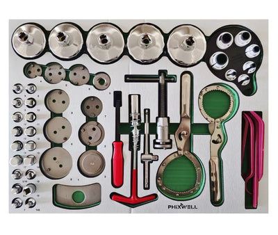 SERVANTE D’OUTILS SPÉCIALE VOITURE – PHIXWELL PRO XXL 319 Outils