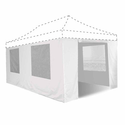 MURS TENTE PLIANTE PRO 3 X 6 M & MURS TENTE PLIANTE PRO 3 X 6 M BLANC