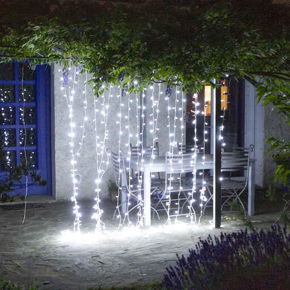 RIDEAU SOLAIRE LUMINEUX 400 LED (2)