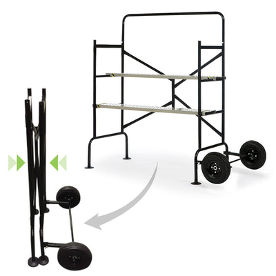 ÉCHAFAUDAGE ROULANT 2 NIVEAUX (1)