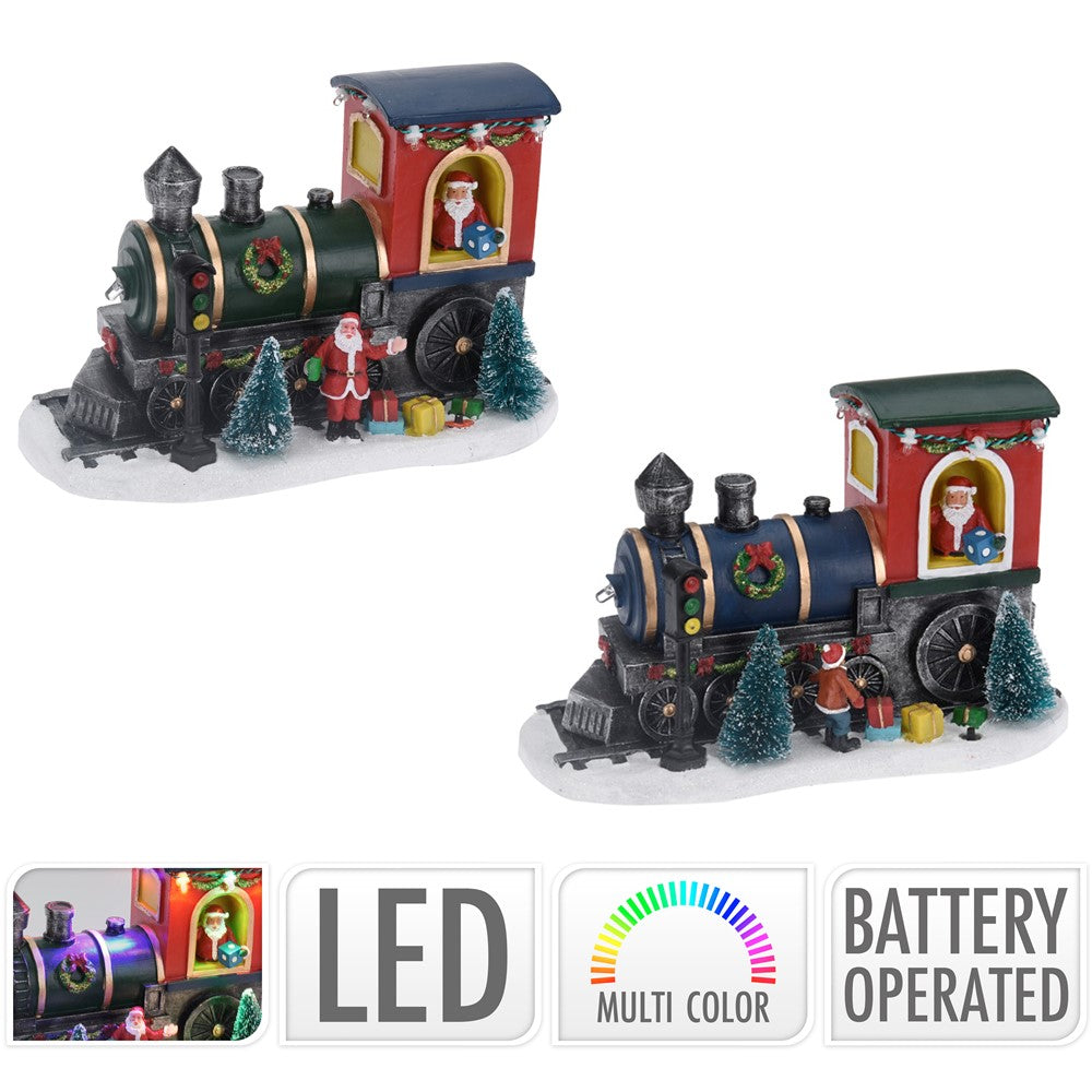 VILLAGE DE NOËL LOCOMOTIVE LED ANIMÉ (2)