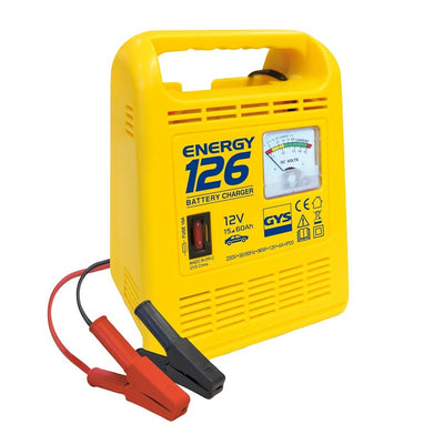 CHARGEUR DE BATTERIE 12 V ENERGY 126 AVEC VOLTMÈTRE