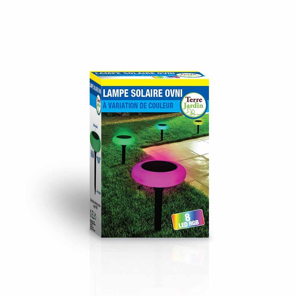 LAMPE SOLAIRE OVNI CHANGEMENT DE COULEURS (3)