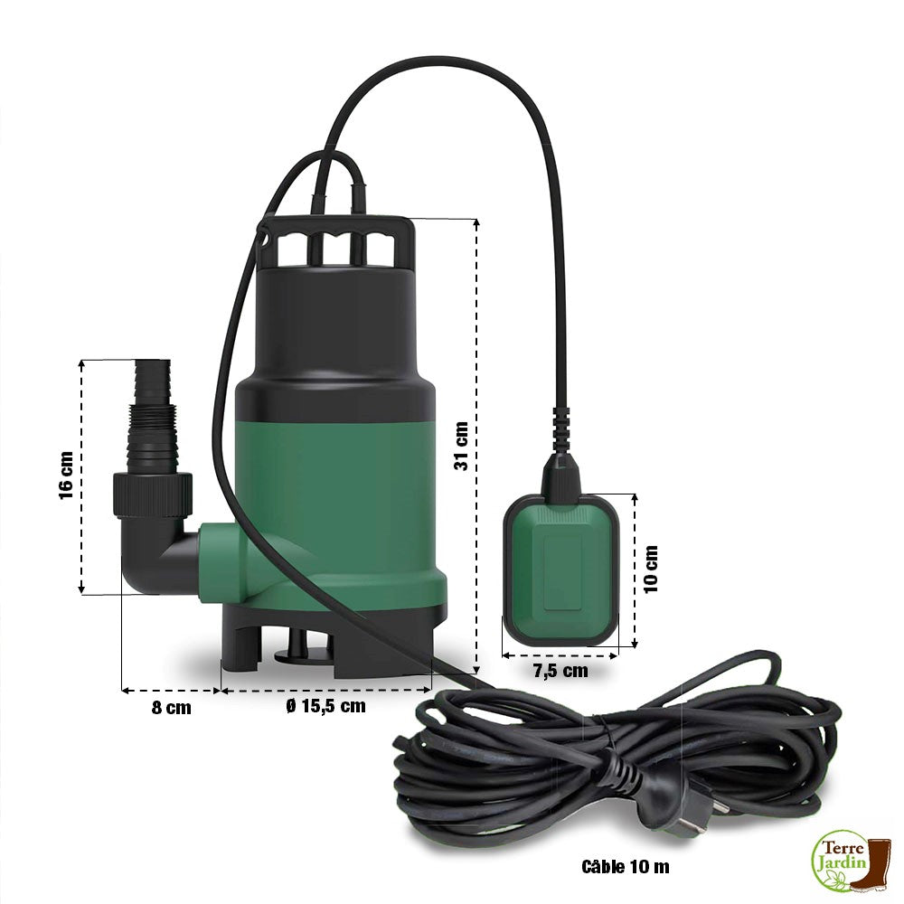 POMPE ÉVACUATION EAUX CHARGÉES 750W (3)