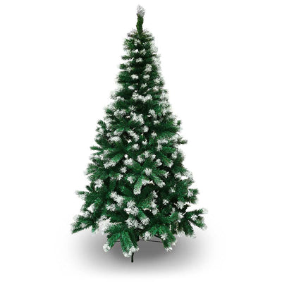 SAPIN DE NOËL TRADITION VERT POINTES BLANCHES & SAPIN DE NOËL VERT 150 CM POINTES BLANCHES