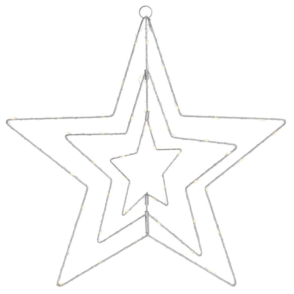 ÉTOILE TRIPLE ARTICULÉE 50 LED