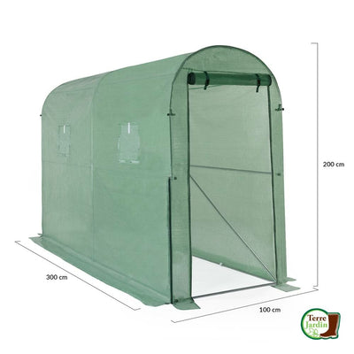 SERRE À TOMATES RELEVABLE + 2 FENÊTRES (1)