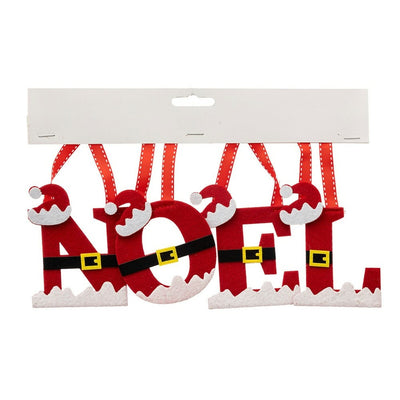 SUSPENSION FEUTRINE LETTRES NOËL X4