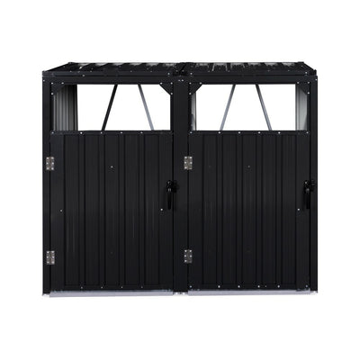 CACHE-POUBELLE DOUBLE EN MÉTAL (1)