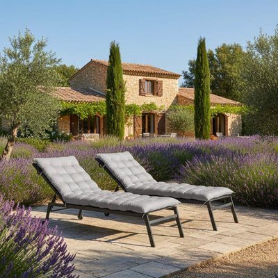 COUSSIN UNIVERSEL POUR BAIN DE SOLEIL GRIS X2