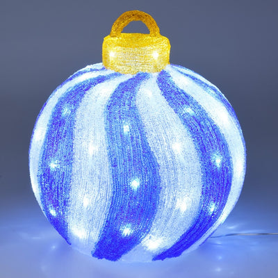 BOULE DE NOËL 60 LED ÉLECTRIQUE & BOULE DE NOËL 60 LED ÉLECTRIQUE BLEU ET BLANCHE