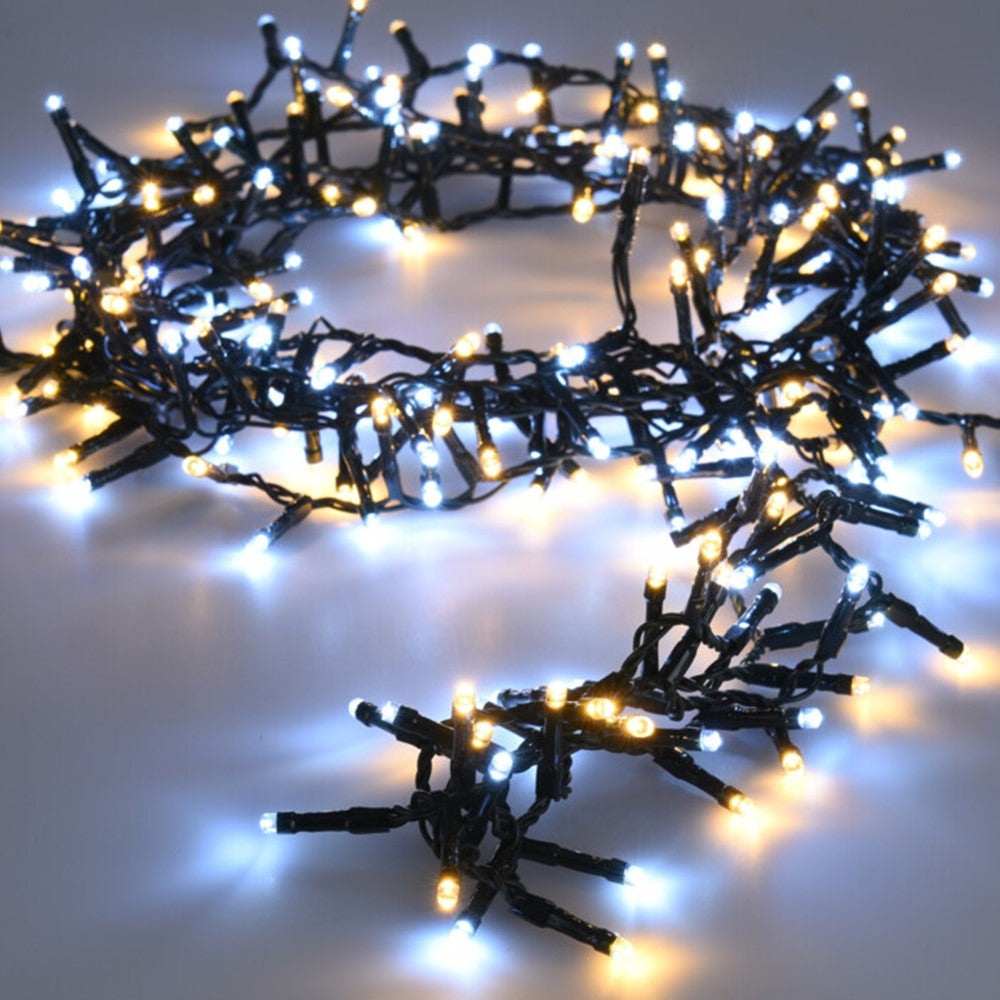 GUIRLANDE 200 LED BLANC FROID ET CHAUD À PILES