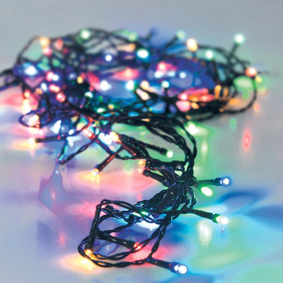 GUIRLANDE EXTÉRIEUR 96 LED À PILES (1) & GUIRLANDE EXTÉRIEUR 96 LED À PILES MULTICOLORE