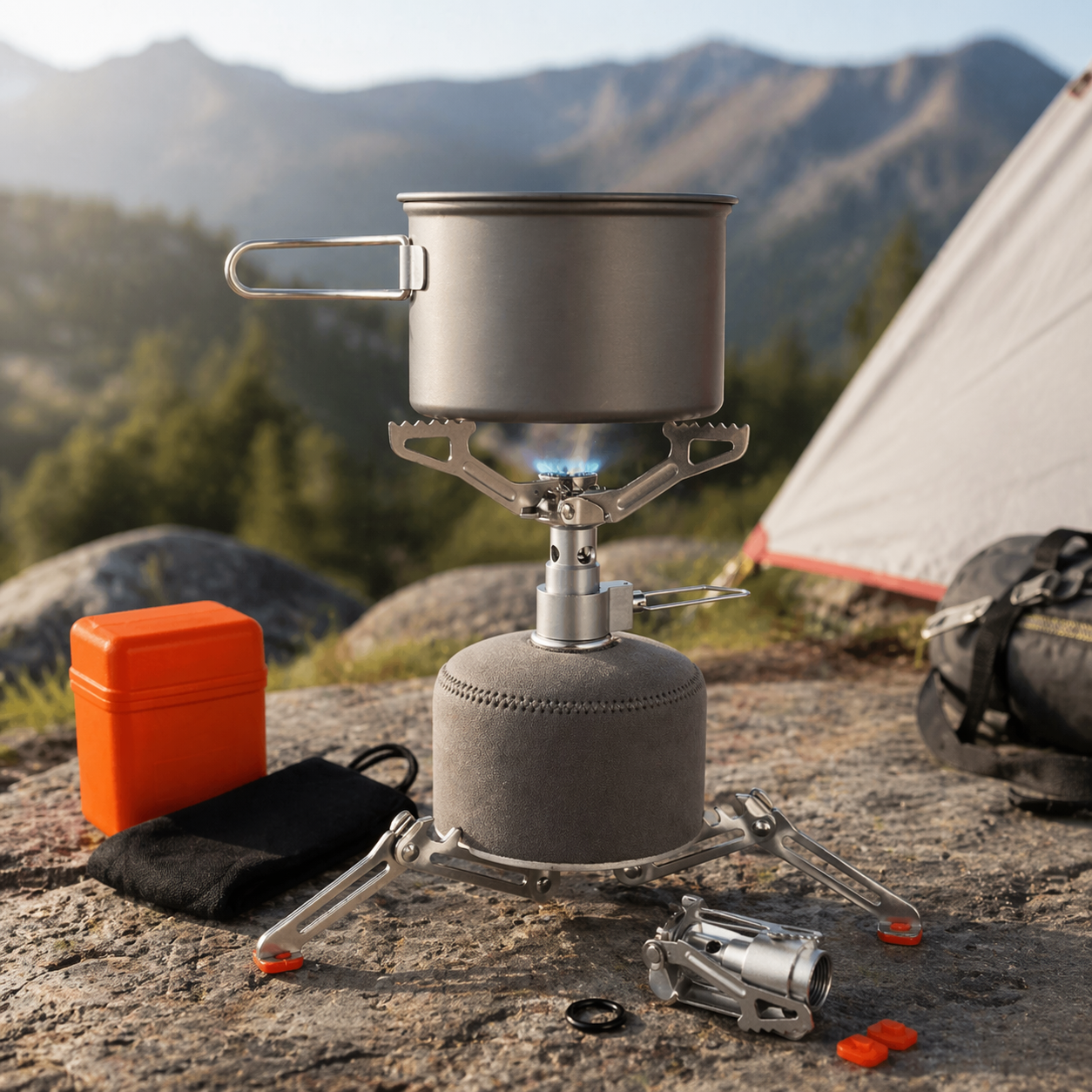 RECHAUD DE RANDONNEE PLIABLE TRAILGAZ TITANIUM PLUS (7)