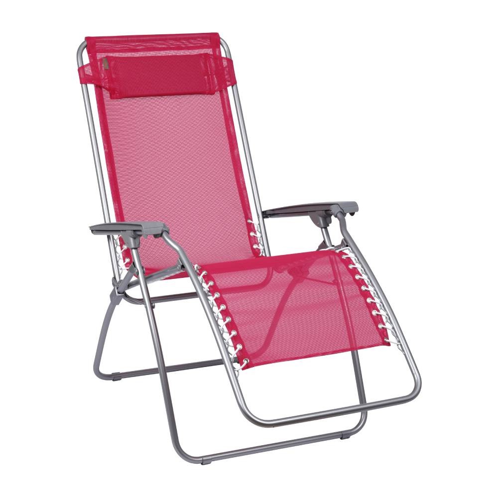 FAUTEUIL TRANSAT TEXTILÈNE ROUGE