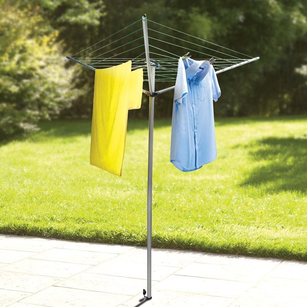 SÉCHOIR À LINGE PARAPLUIE DÉPLIABLE (3)