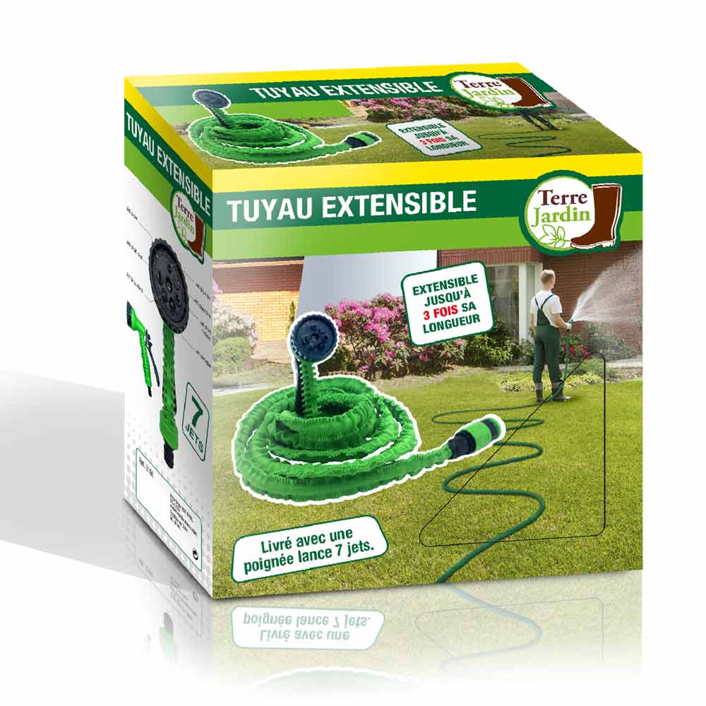 TUYAU PLAT EXTENSIBLE AVEC PISTOLET (2) & TUYAU PLAT EXTENSIBLE 15 M AVEC PISTOLET (5)