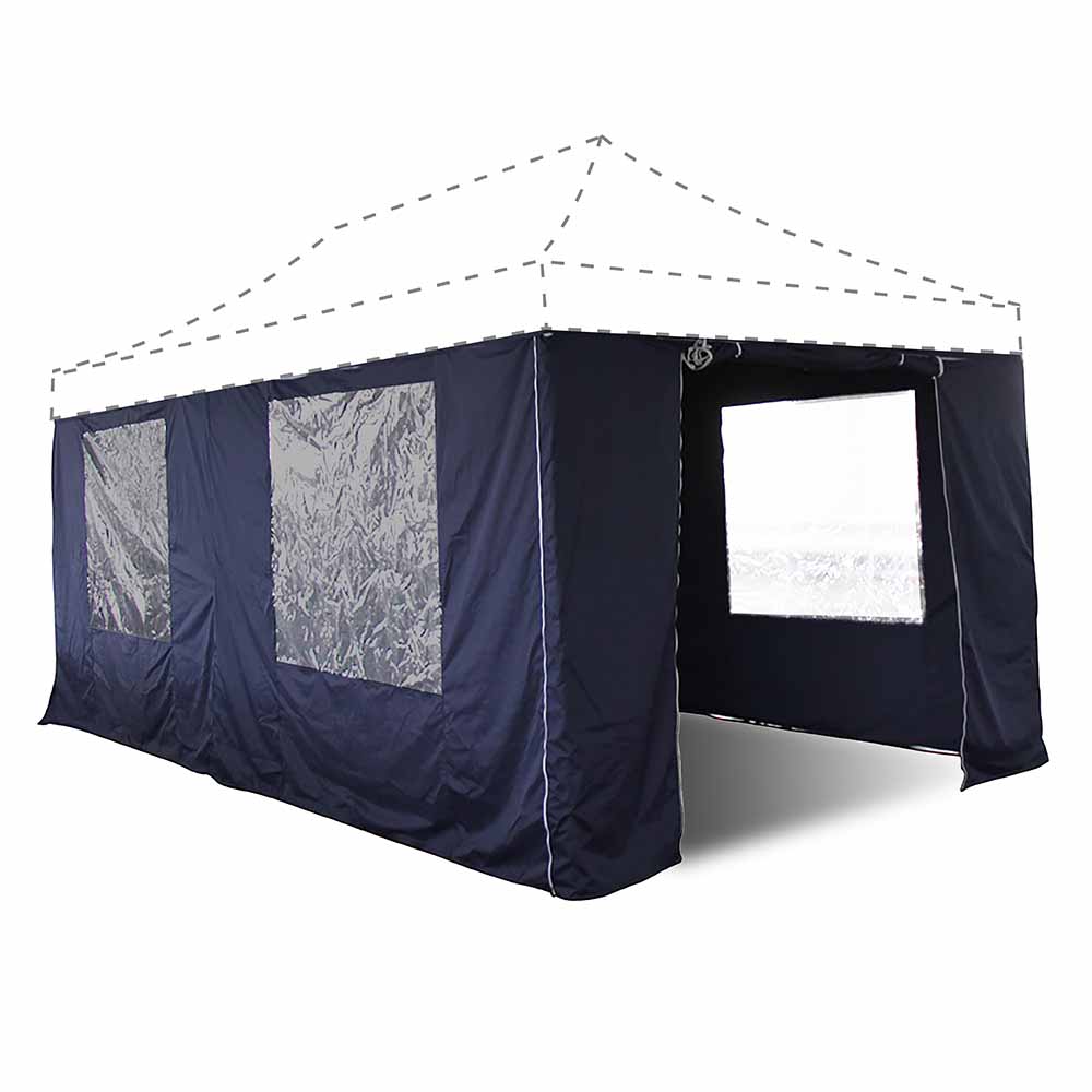 MURS TENTE PLIANTE PRO 3 X 6 M & MURS TENTE PLIANTE PRO 3 X 6 M BLEUE