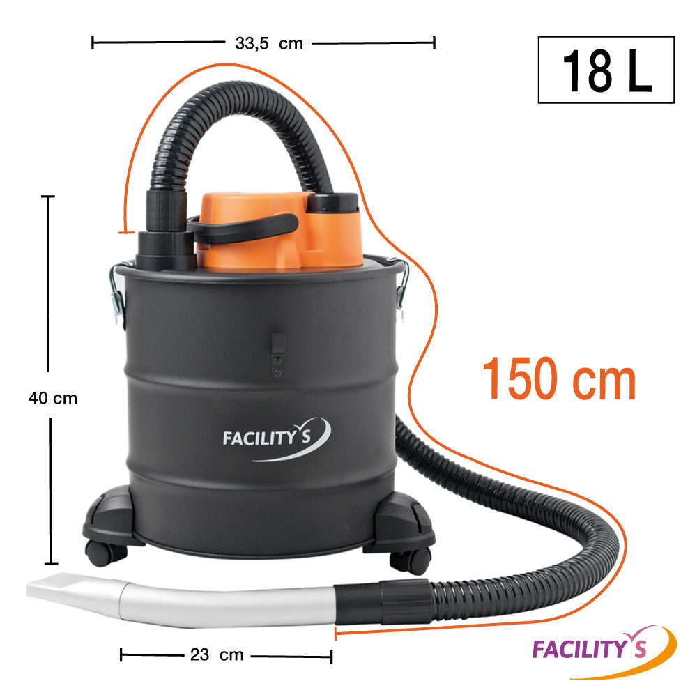ASPIRATEUR À CENDRES CHAUDES 1200 W 18L (7)
