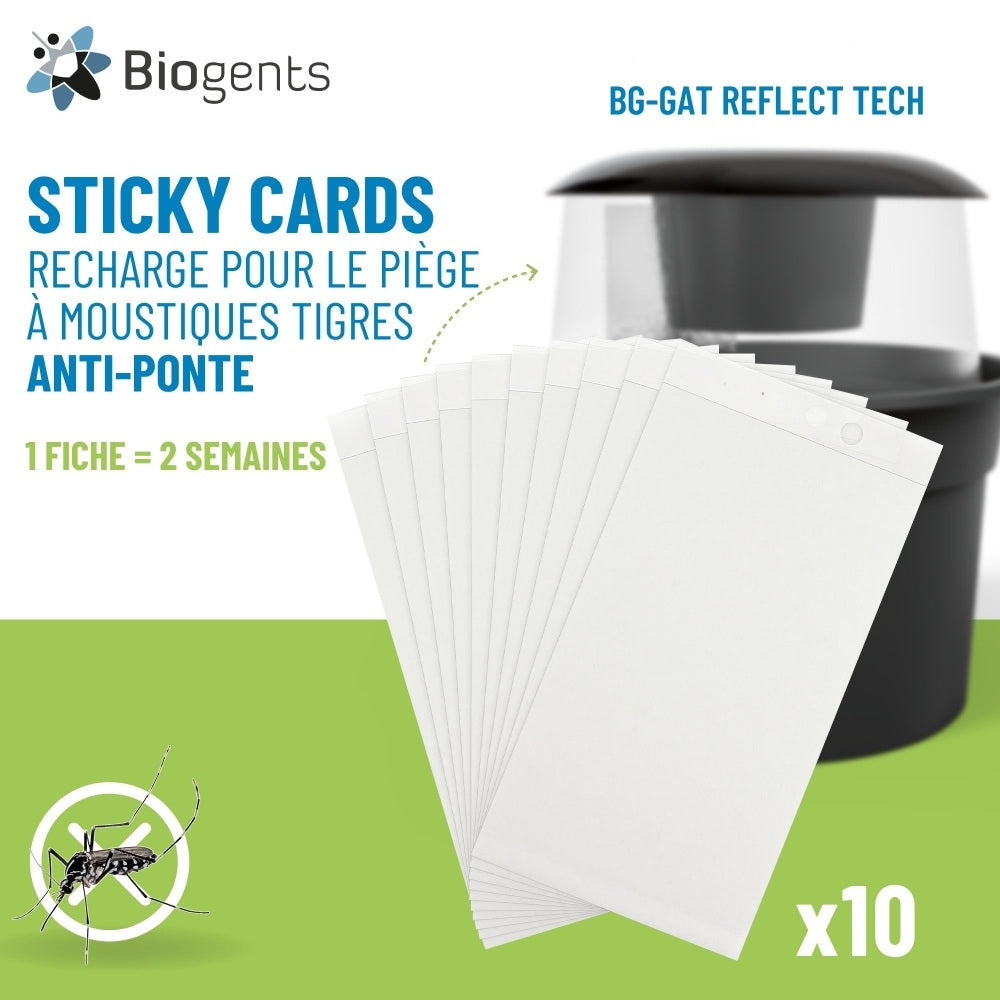 RECHARGE STICKY CARDS PIEGE A MOUSTIQUES ANTI PONTE  X10