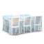 HOUSSE DE TABLE RECTANGLE BLANCHE