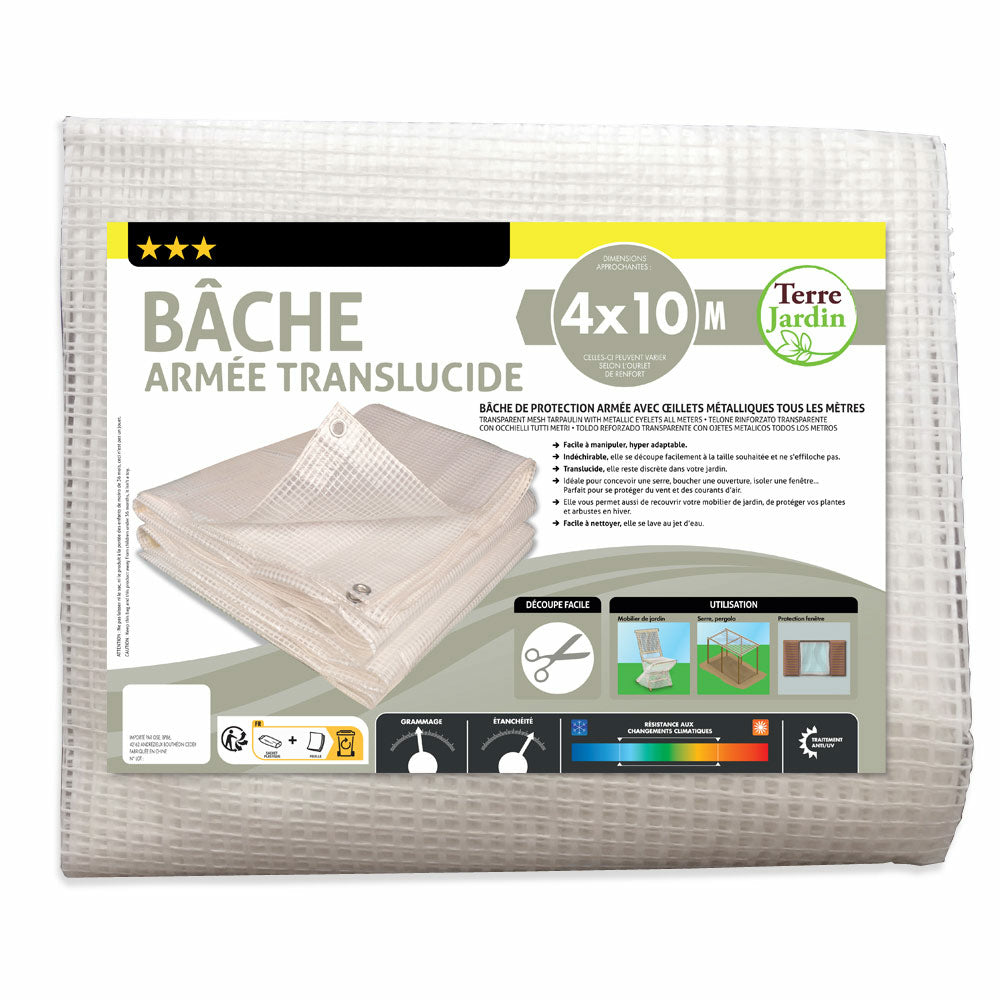 BÂCHE DE PROTECTION ARMÉE TRANSLUCIDE (9)