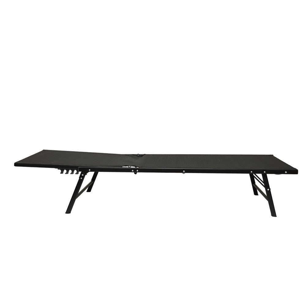CHAISE LONGUE PLIABLE TEXTILENE NOIRE (3)