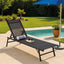CHAISE LONGUE PLIABLE TEXTILENE NOIRE (8)