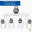TABLE DE CAMPING PLIABLE AVEC 4 TABOURETS (1)