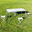 TABLE DE CAMPING PLIABLE AVEC 4 TABOURETS (8)