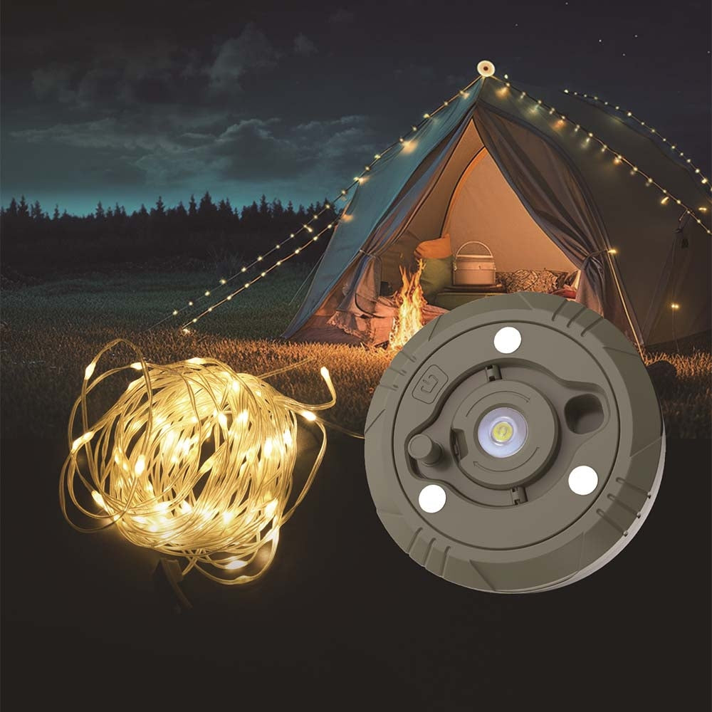LAMPE DE CAMPING 36 LED RECHARGEABLE AVEC GUIRLANDE 98 LED (4)