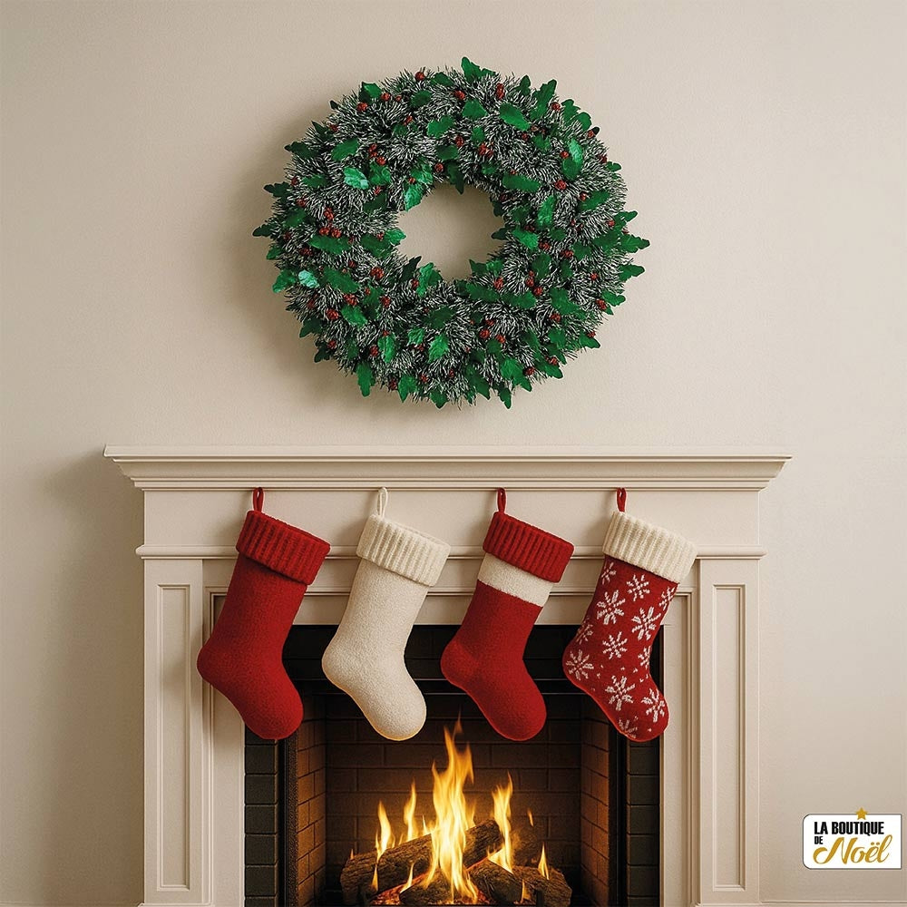 COURONNE DE L'AVENT GUIRLANDE 48CM (2)