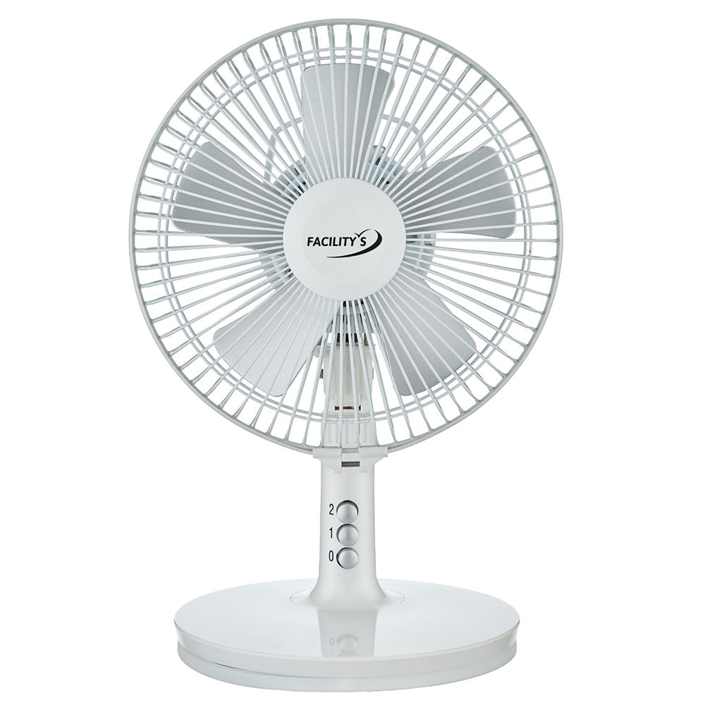 VENTILATEUR 2EN1 SOLAIRE ET ELECTRIQUE DIAM 27CM (2)