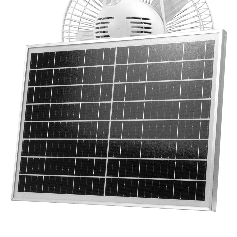 VENTILATEUR 2EN1 SOLAIRE ET ELECTRIQUE DIAM 27CM (2)