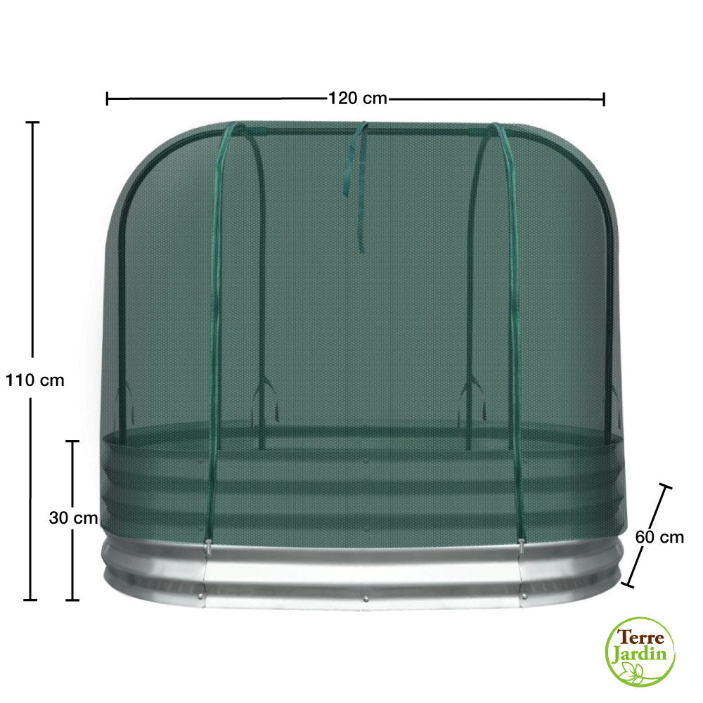 CARRE POTAGER METAL GALVANISE 120x60x30-110CM (6)