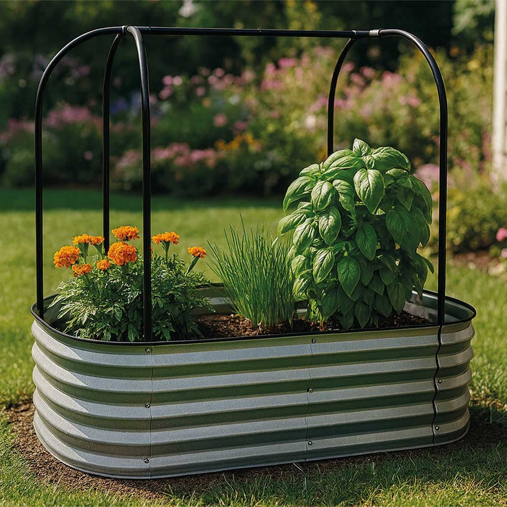 CARRE POTAGER METAL GALVANISE 120x60x30-110CM (7)