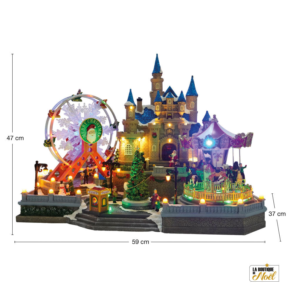 VILLAGE DE NOEL FETE FORAINE ANIMEE ET MUSICALES ELECTRIQUE (1)