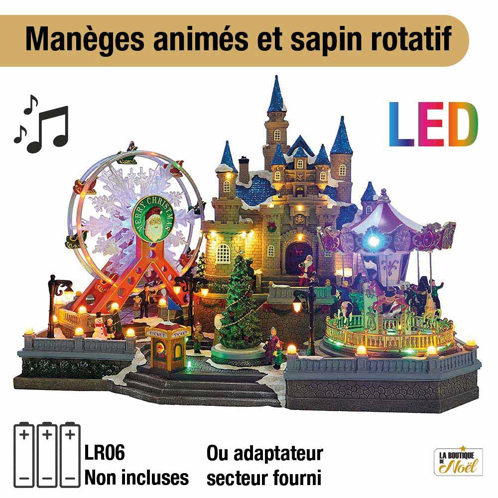 VILLAGE DE NOEL FETE FORAINE ANIMEE ET MUSICALES ELECTRIQUE (1)