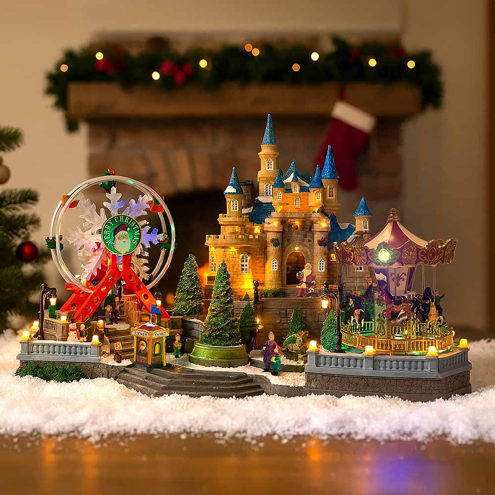 VILLAGE DE NOEL FETE FORAINE ANIMEE ET MUSICALES ELECTRIQUE (2)